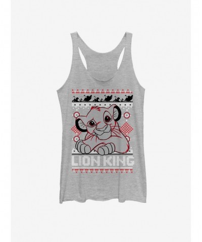 Value Item Disney Lion King Simba Holiday Girls Tank $8.70 Tanks