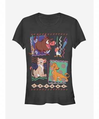 Sale Item Disney Lion King Retro 90's Savannah Friends Girls T-Shirt $6.18 T-Shirts