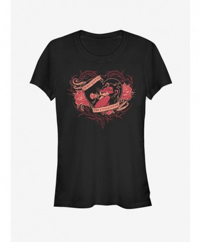 Sale Item Disney The Lion King Hunting For Valentines Girls T-Shirt $6.77 T-Shirts