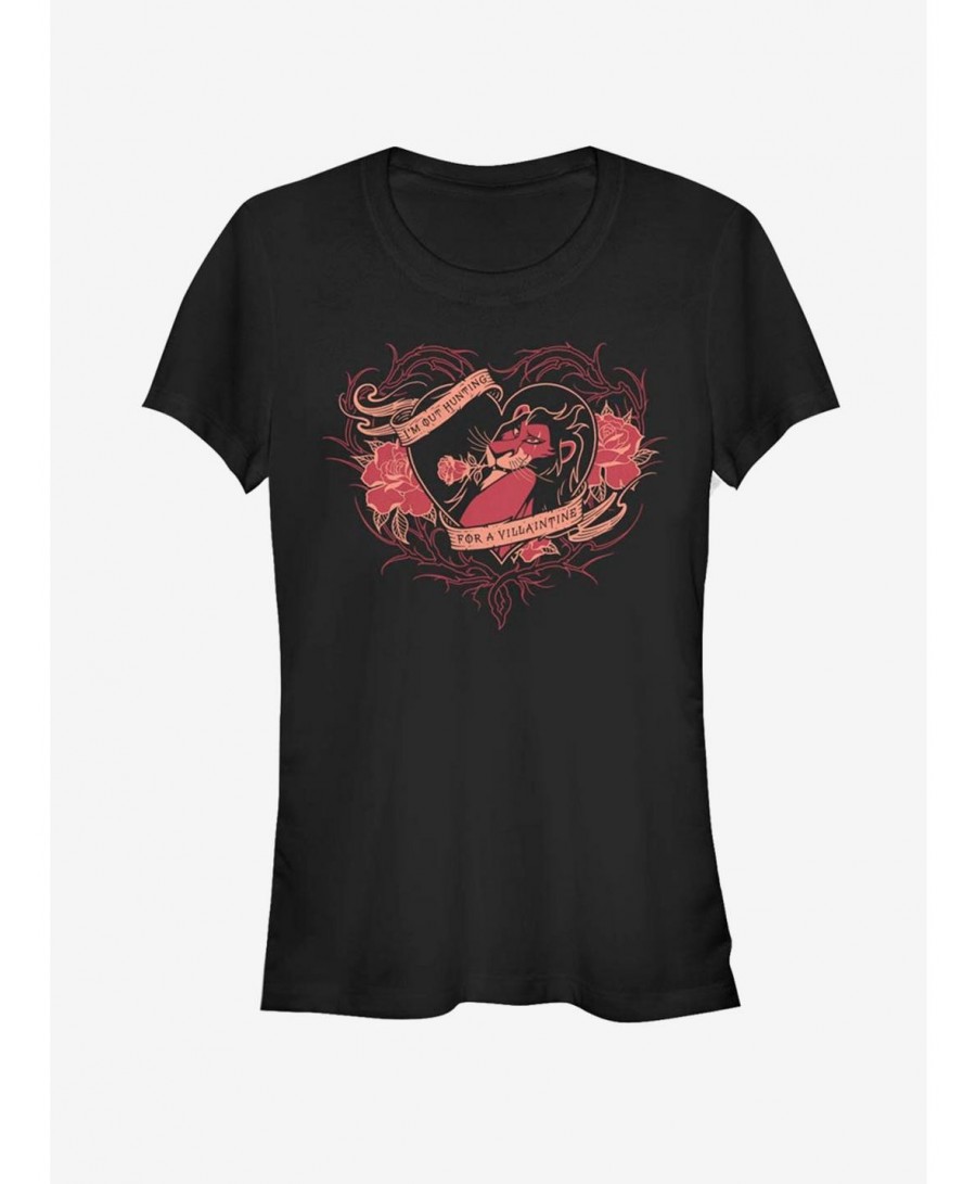 Sale Item Disney The Lion King Hunting For Valentines Girls T-Shirt $6.77 T-Shirts