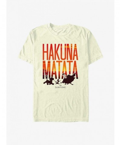 Exclusive Price Disney The Lion King Sunset Matata T-Shirt $6.50 T-Shirts