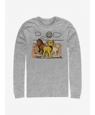 High Quality Disney The Lion King 2019 Hakuna Group Long-Sleeve T-Shirt $12.11 T-Shirts