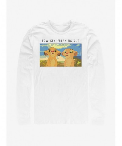 Pre-sale Discount Disney The Lion King Low Key Lions Long-Sleeve T-Shirt $8.69 T-Shirts