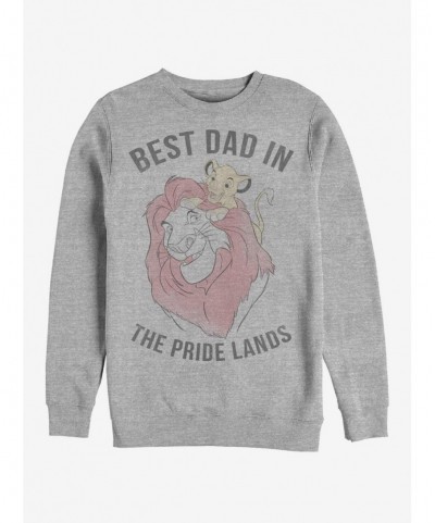 Value Item Disney The Lion King Pride Lands Dad Crew Sweatshirt $13.28 Sweatshirts