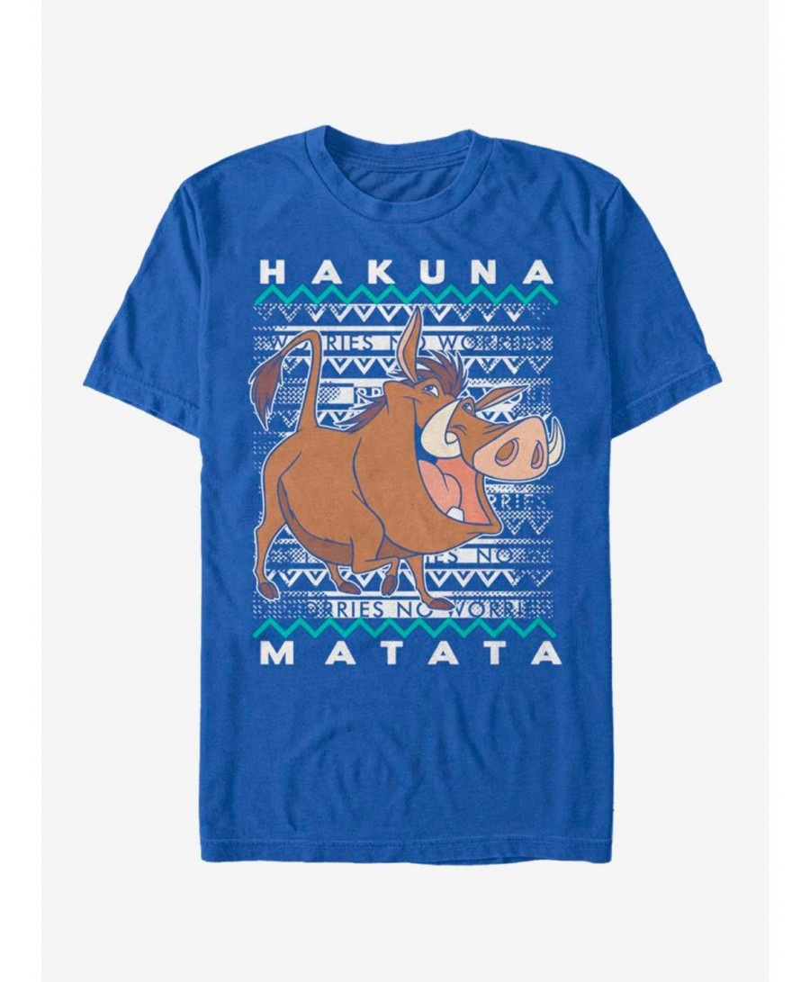 Limited Time Special Disney The Lion King Hakuna Pumba T-Shirt $8.22 T-Shirts