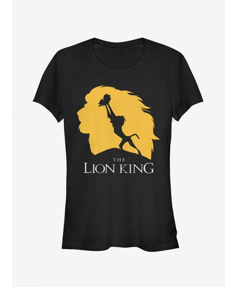 Flash Deal Disney Lion King Pride Rock Silhouette Girls T-Shirt $6.18 T-Shirts