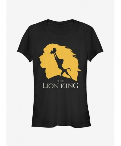 Flash Deal Disney Lion King Pride Rock Silhouette Girls T-Shirt $6.18 T-Shirts