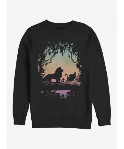 Unique Disney The Lion King Eastern Trail Crew Sweatshirt $10.63 Sweatshirts