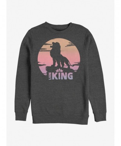 Discount Disney The Lion King 2019 Sunset Logo Sweatshirt $13.87 Sweatshirts