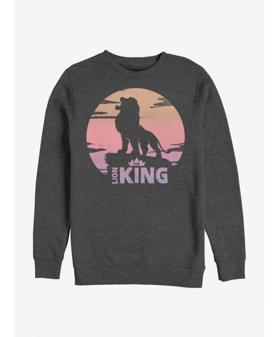 Discount Disney The Lion King 2019 Sunset Logo Sweatshirt $13.87 Sweatshirts