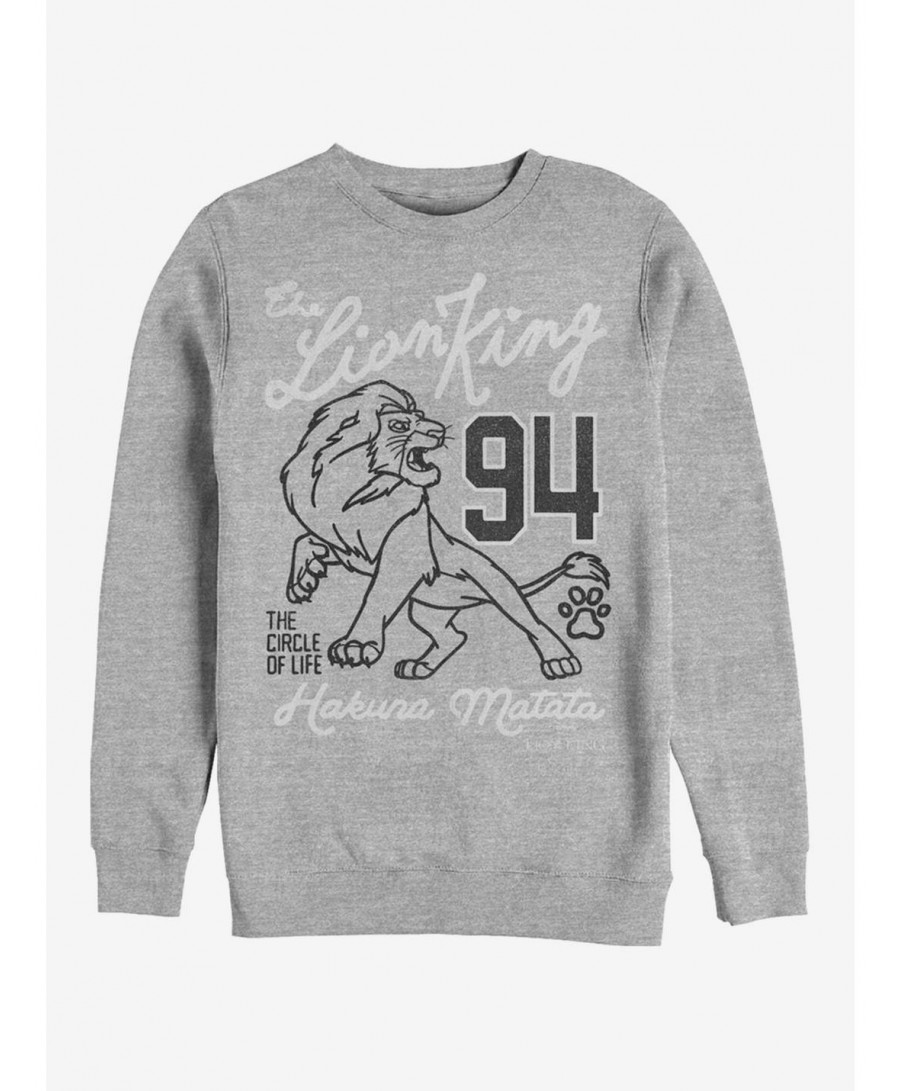 Limited Time Special Disney The Lion King Line Crew Sweatshirt $13.87 Sweatshirts