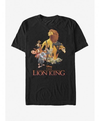 Limited Time Special Disney The Lion King Stacked Lions T-Shirt $6.69 T-Shirts