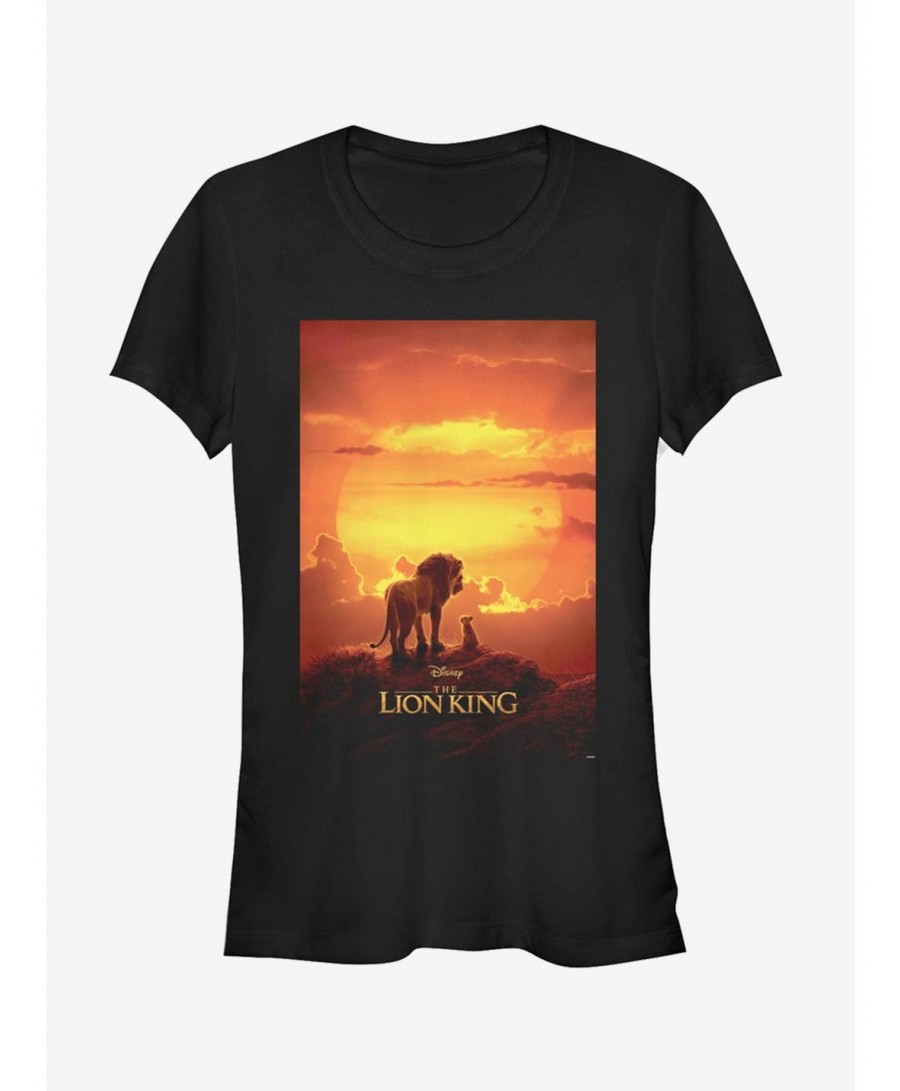 Premium Disney The Lion King 2019 Pride Rock Poster Girls T-Shirt $8.17 T-Shirts