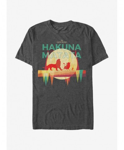 Discount Disney The Lion King Hakuna Matata Paper Cut T-Shirt $9.37 T-Shirts