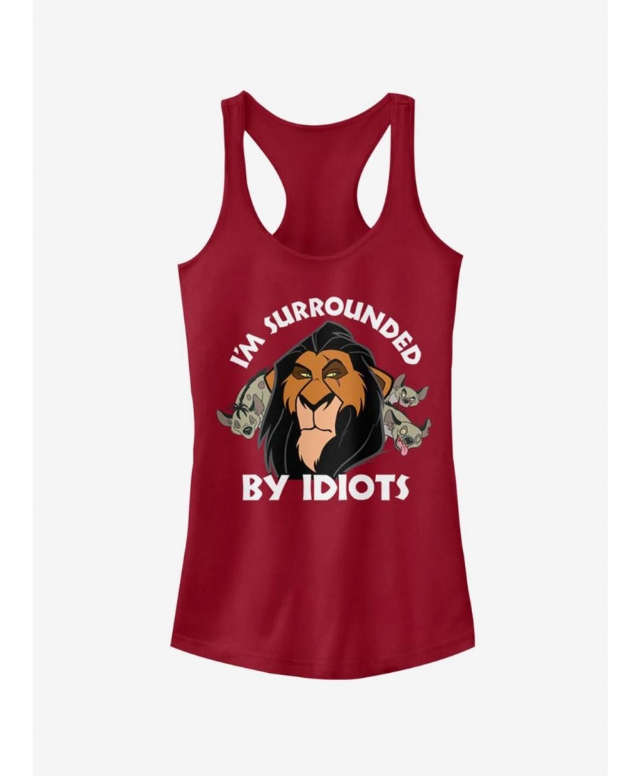 Seasonal Sale Disney The Lion King Surly Scar Girls Tank $9.96 Tanks