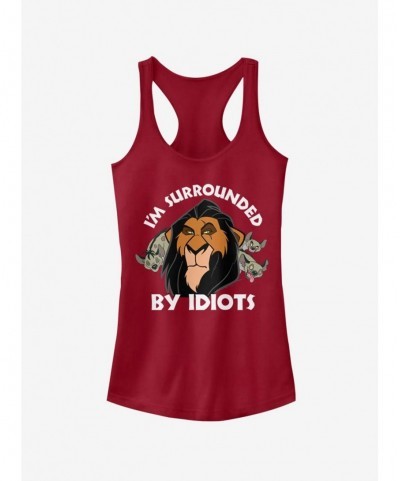 Seasonal Sale Disney The Lion King Surly Scar Girls Tank $9.96 Tanks