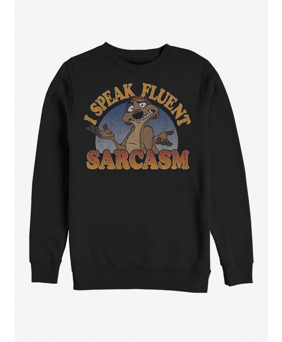 Low Price Disney The Lion King Sarcasm Crew Sweatshirt $9.15 Sweatshirts