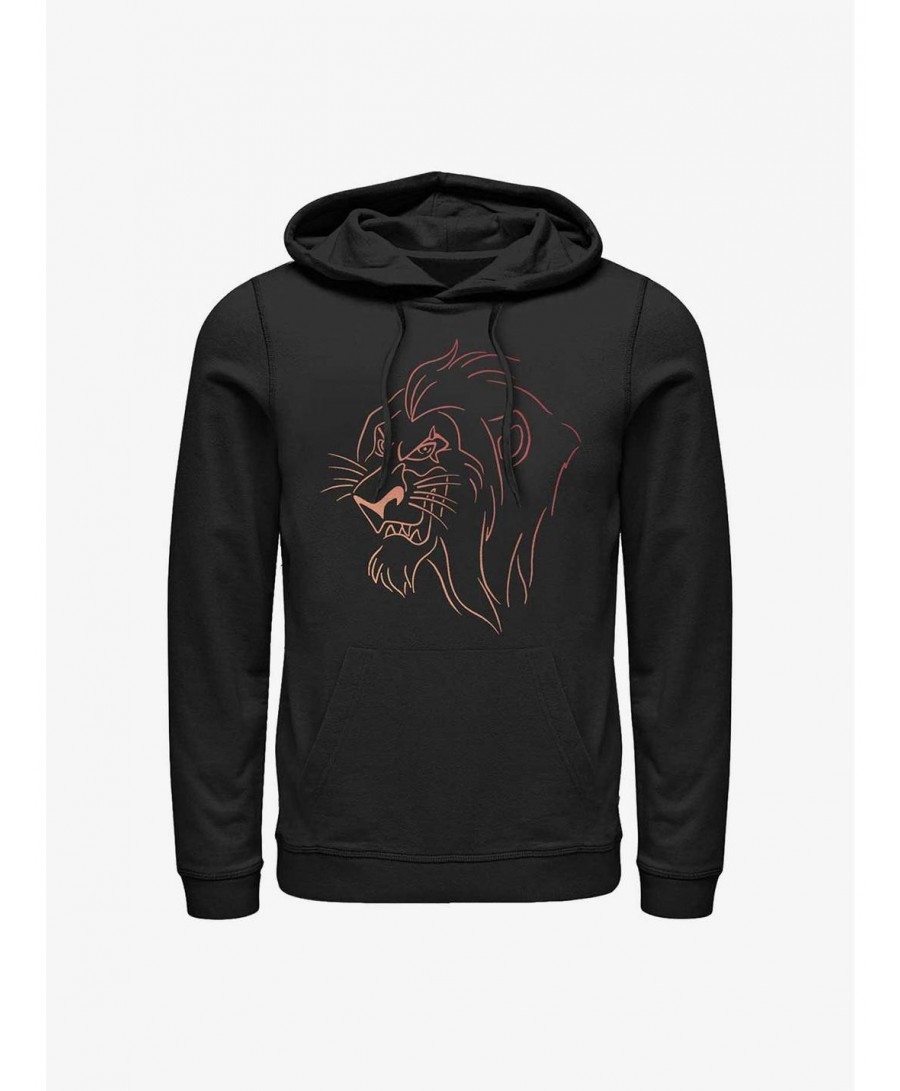 Limited Time Special Disney The Lion King Scar Line Hoodie $15.09 Hoodies