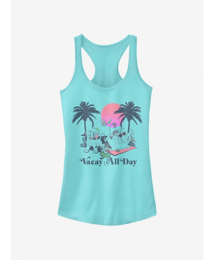 Exclusive Price Disney The Lion King Vacay Girls Tank $8.57 Tanks