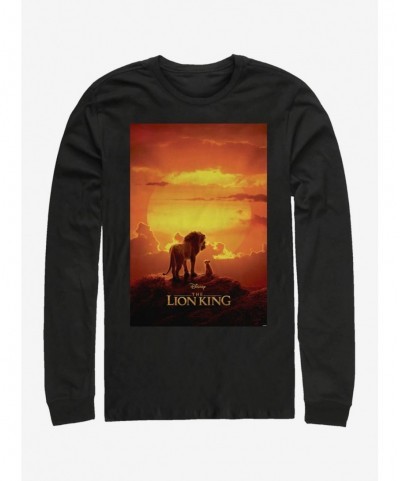 Wholesale Disney The Lion King 2019 Pride Rock Poster Long-Sleeve T-Shirt $8.95 T-Shirts