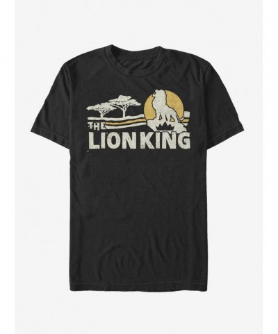 Hot Selling Disney The Lion King 2019 Savannah Scene Back T-Shirt $8.60 T-Shirts