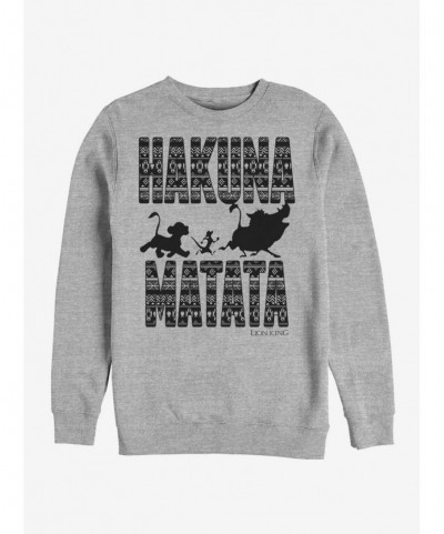 Low Price Disney The Lion King Hakuna Print Sweatshirt $13.28 Sweatshirts