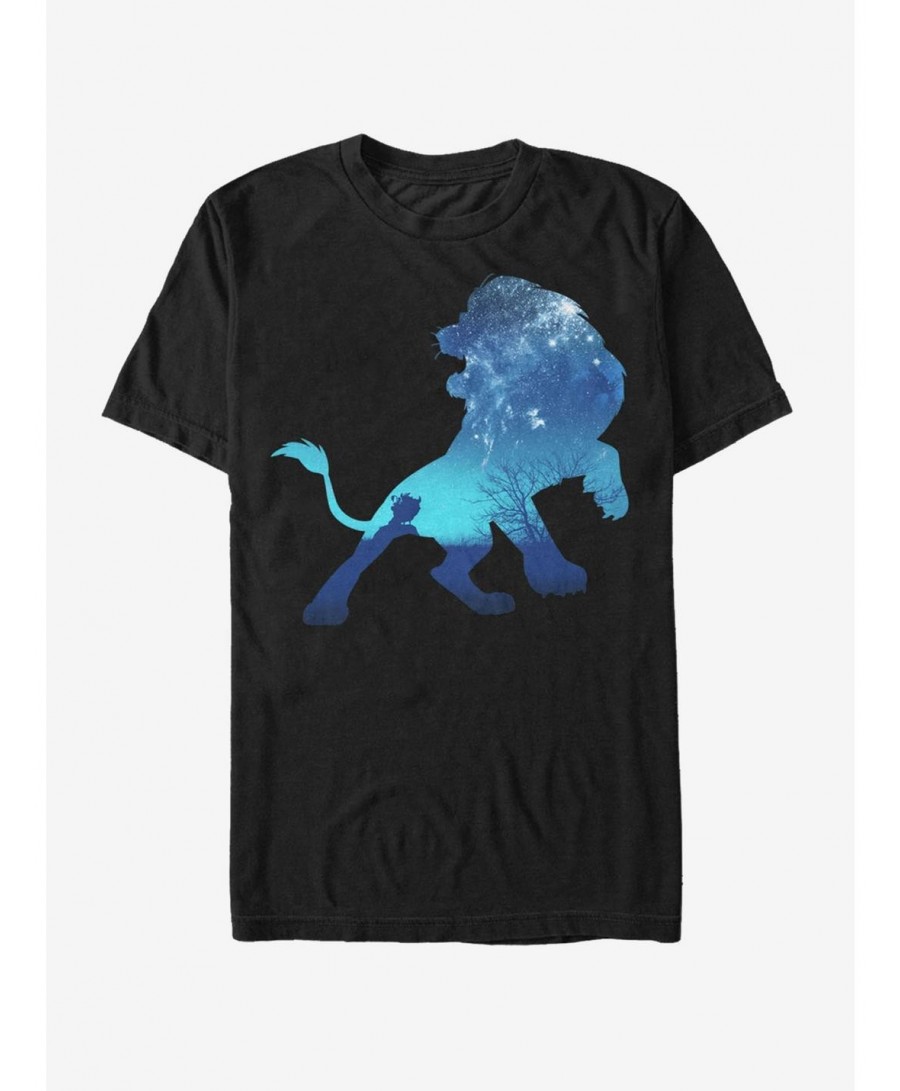 Clearance Lion King Simba Sky Silhouette T-Shirt $5.93 T-Shirts