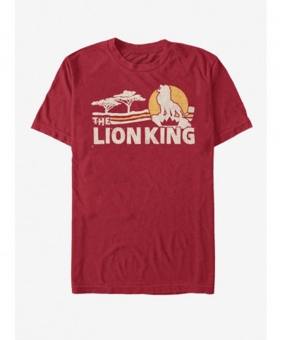 Hot Selling Disney The Lion King 2019 Savannah Scene Back T-Shirt $8.60 T-Shirts