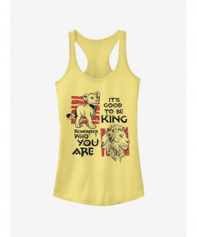 Exclusive Disney The Lion King 2019 Simba Text Girls Tank $6.77 Tanks