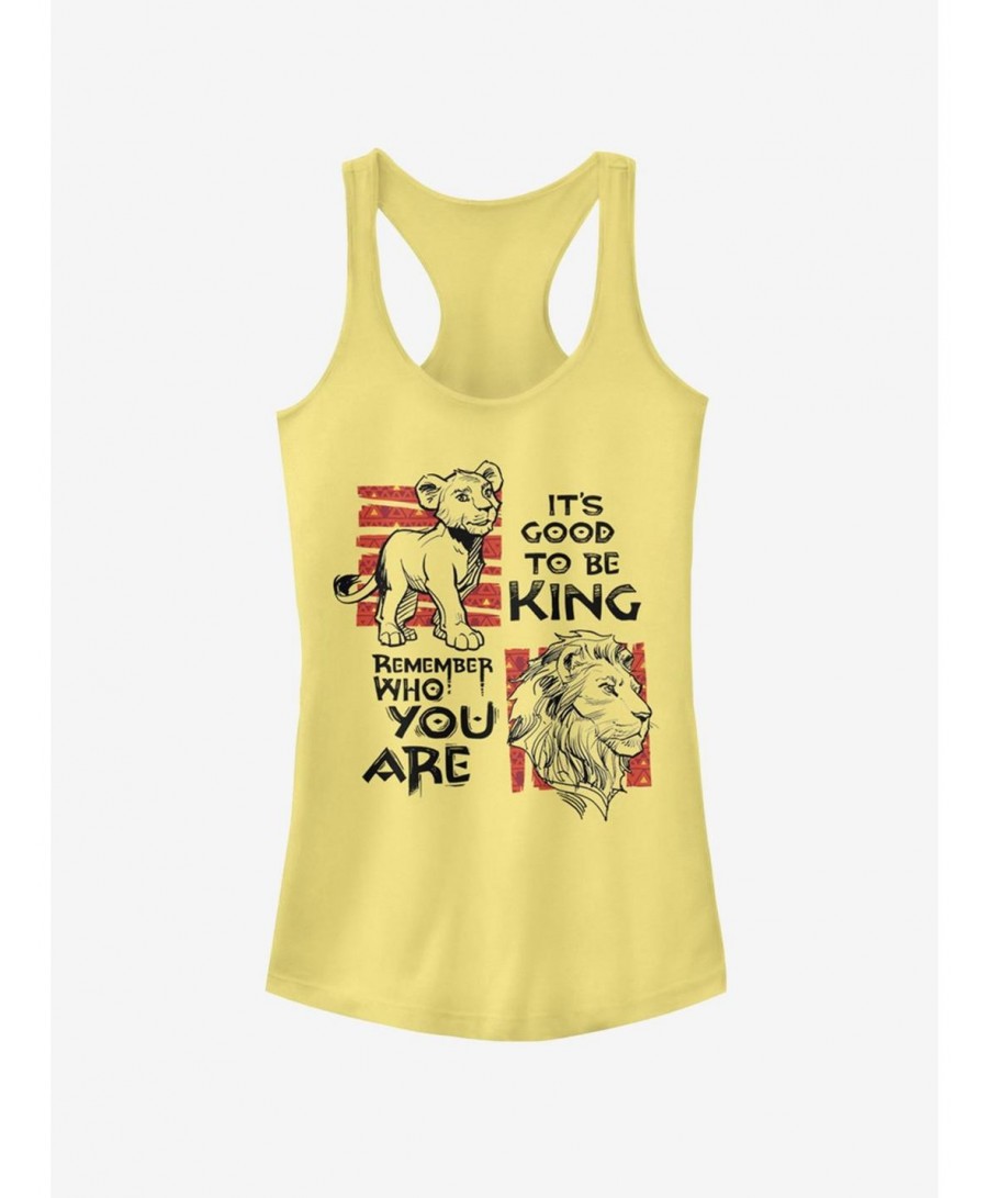 Exclusive Disney The Lion King 2019 Simba Text Girls Tank $6.77 Tanks