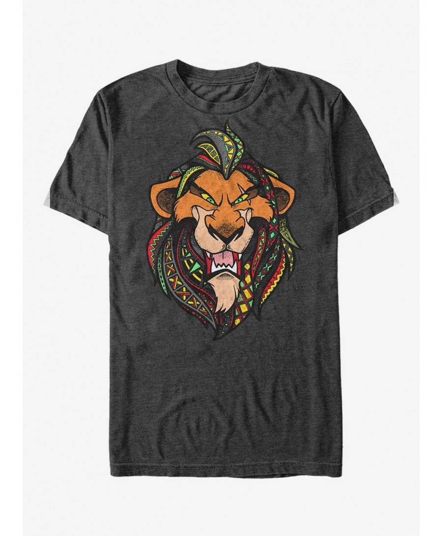 Bestselling Disney Lion King Scar Decorative Tribal Mane T-Shirt $6.12 T-Shirts