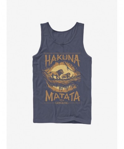 Exclusive Price Disney The Lion King 2019 Savanna Poster Tank $6.57 Tanks