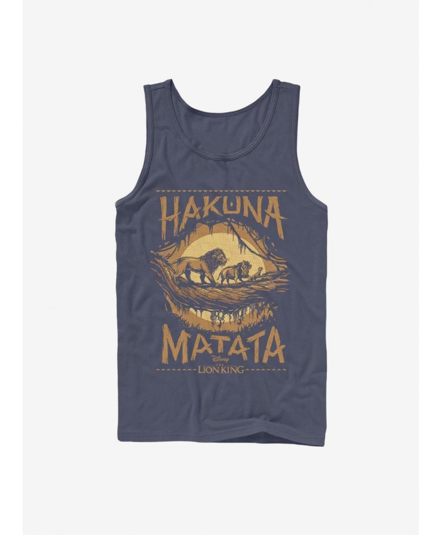 Exclusive Price Disney The Lion King 2019 Savanna Poster Tank $6.57 Tanks