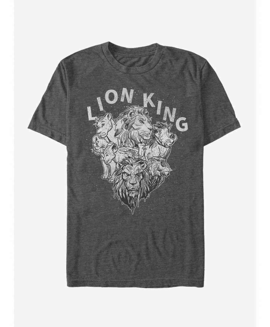 Flash Sale Disney The Lion King Heads Off T-Shirt $9.18 T-Shirts