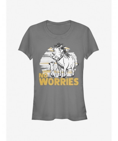 Clearance Disney The Lion King 2019 No Worries Club Girls T-Shirt $6.37 T-Shirts