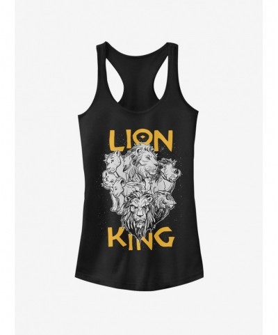 Bestselling Disney The Lion King 2019 Cast Photo Girls Tank $9.56 Tanks