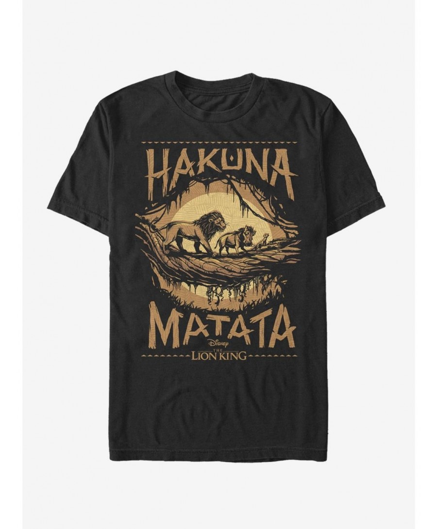 Discount Disney The Lion King 2019 Savannah Poster T-Shirt $7.65 T-Shirts