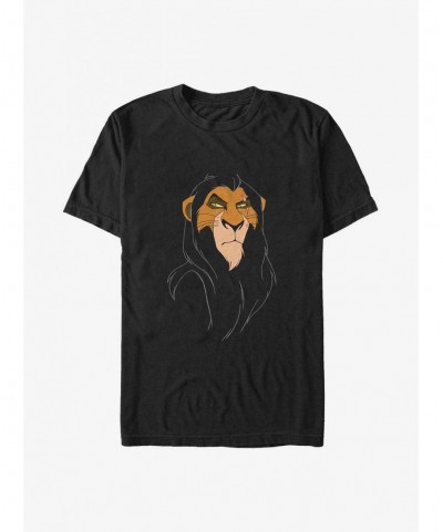 Big Sale Disney The Lion King Big Face Scar Big & Tall T-Shirt $9.81 T-Shirts