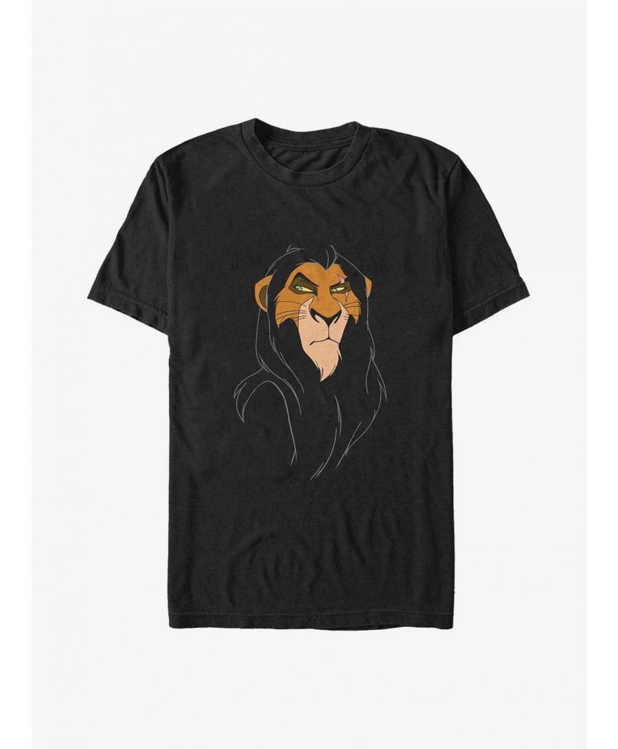 Big Sale Disney The Lion King Big Face Scar Big & Tall T-Shirt $9.81 T-Shirts