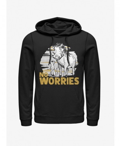 Seasonal Sale Disney The Lion King 2019 No Worries Club Hoodie $11.85 Hoodies