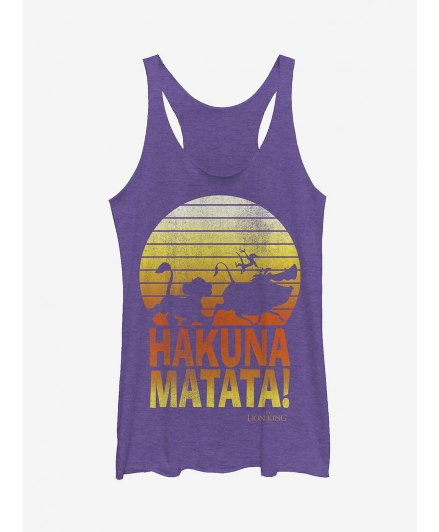 Clearance Lion King Hakuna Matata Profile Girls Tanks $10.36 Tanks