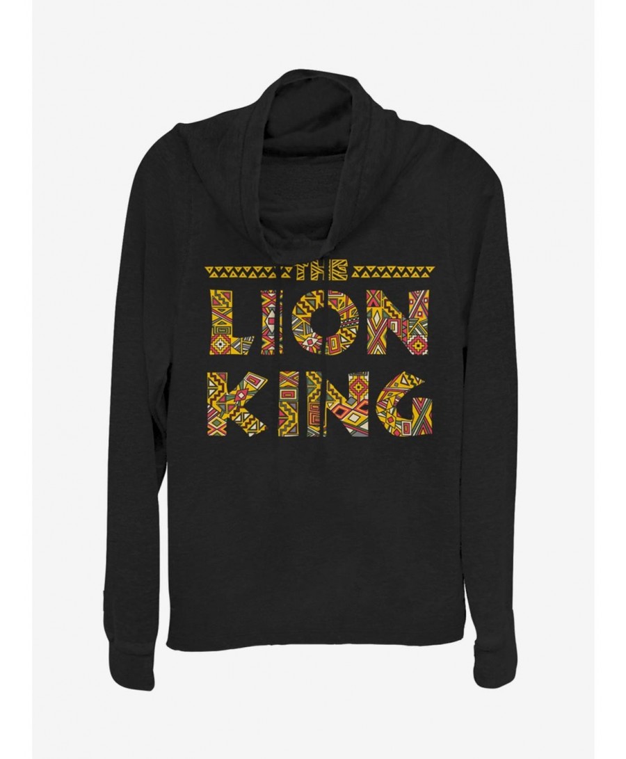 Premium Disney The Lion King Sahara Cowlneck Long-Sleeve Girls Top $11.49 Tops