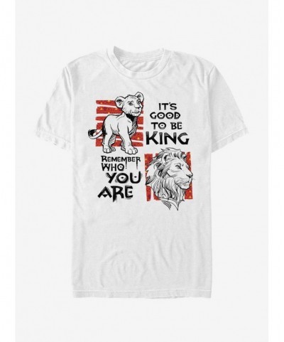 Hot Selling Disney The Lion King 2019 Simba Text T-Shirt $9.56 T-Shirts