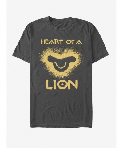 Wholesale Disney The Lion King 2019 Lion Heart Charcoal Grey T-Shirt $7.27 T-Shirts