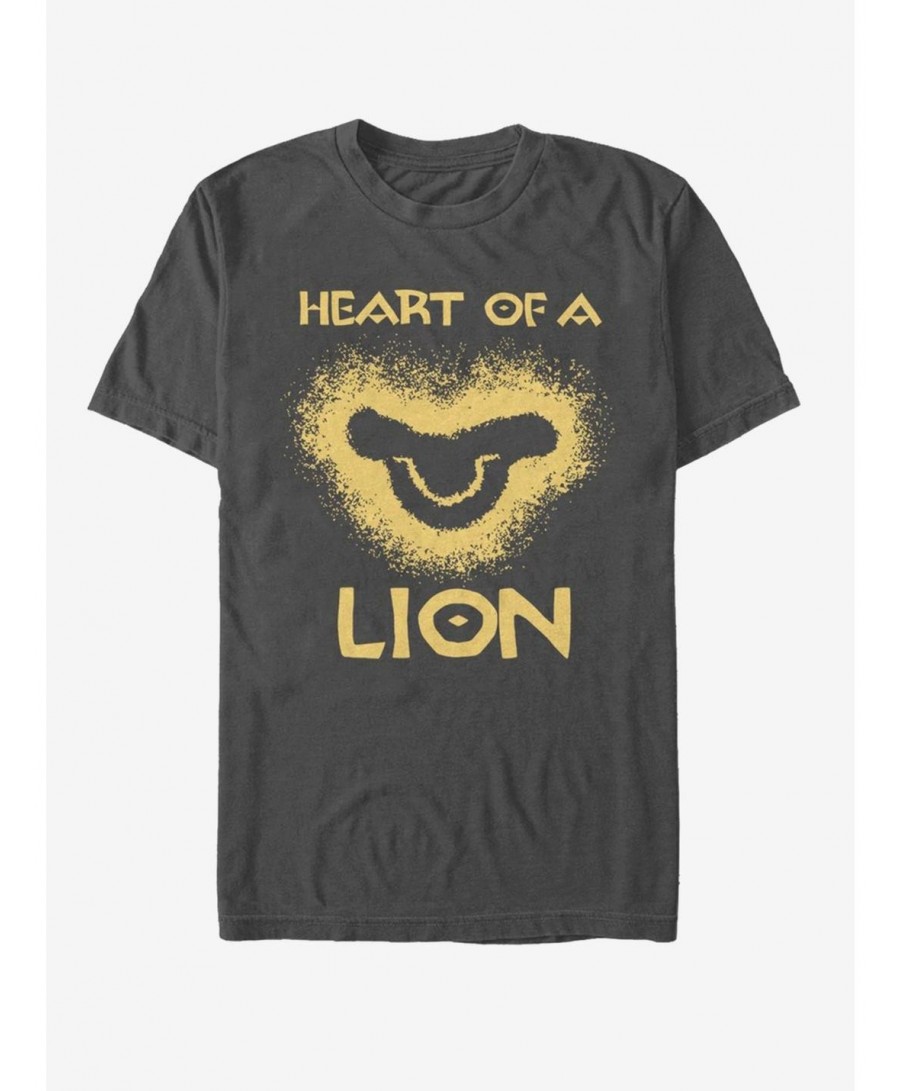 Wholesale Disney The Lion King 2019 Lion Heart Charcoal Grey T-Shirt $7.27 T-Shirts