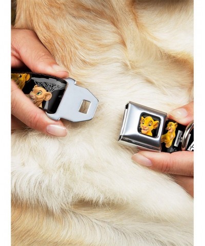 Hot Selling Disney The Lion King Simba Nala Hakuna Matata Seatbelt Buckle Dog Collar $11.70 Pet Collars