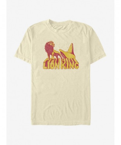 Limited-time Offer Disney The Lion King Stone Letters T-Shirt $7.46 T-Shirts