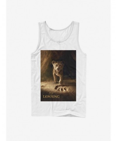 Exclusive Price Disney The Lion King 2019 Simba Poster Tank $8.37 Tanks