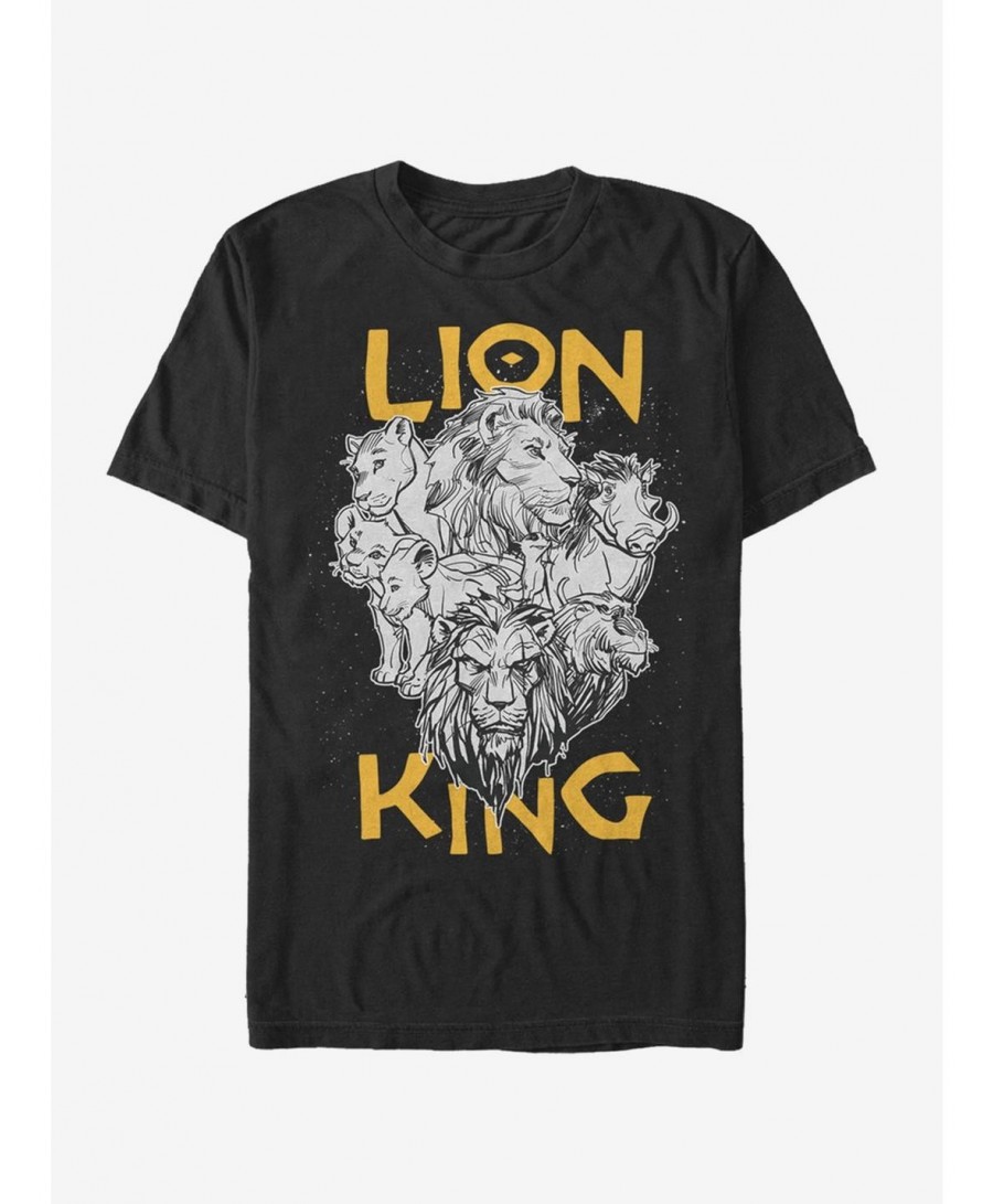 Flash Sale Disney The Lion King 2019 Cast Photo T-Shirt $8.60 T-Shirts