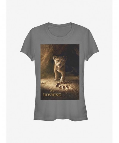 Festival Price Disney The Lion King 2019 Simba Poster Girls White T-Shirt $7.77 T-Shirts